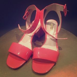Louise et Cie Hot Pink Patent Leather Sandals